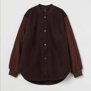 H&M Brown Baseball Jacket